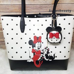 Disney x kate spade new york minnie mouse tote bag Polka Dot Coin Purse Black